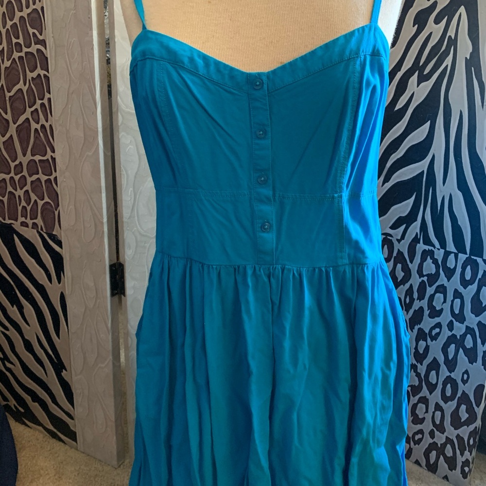 Blue, mini sundress